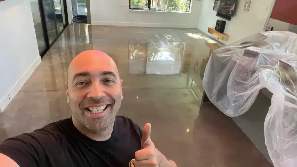 Concrete Floor Polishing – After – Living Room
