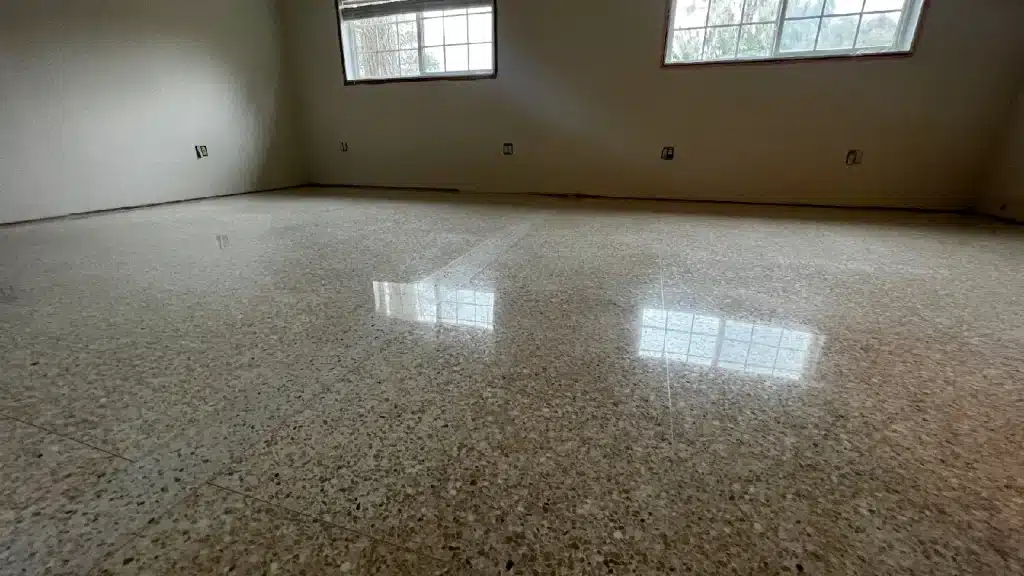 Terrazzo Floor Restoration Master Bedroom Lake Jackson TX