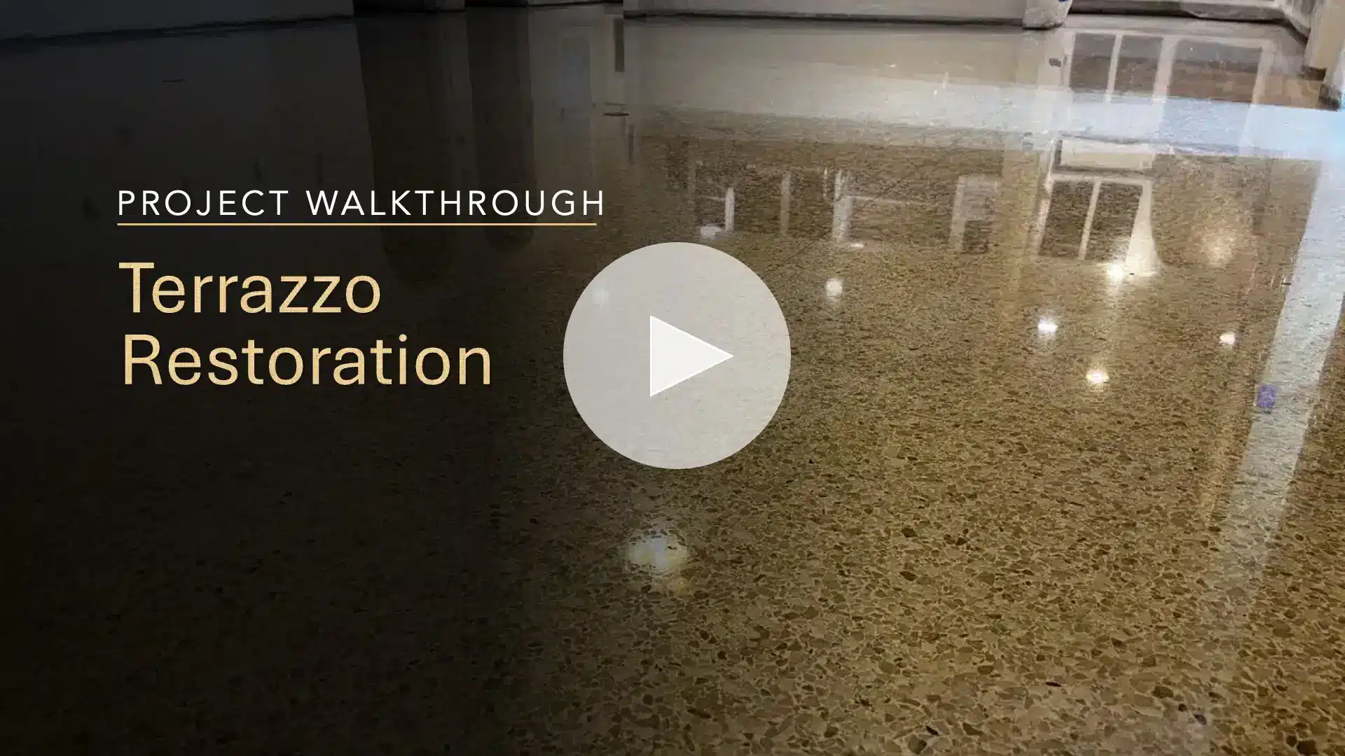 Terrazzo floor restoration project walkthrough by NextGen Surface Care