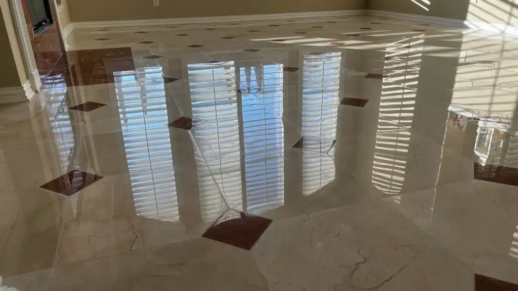 Marble Floor Restoration – Cypress TX - After