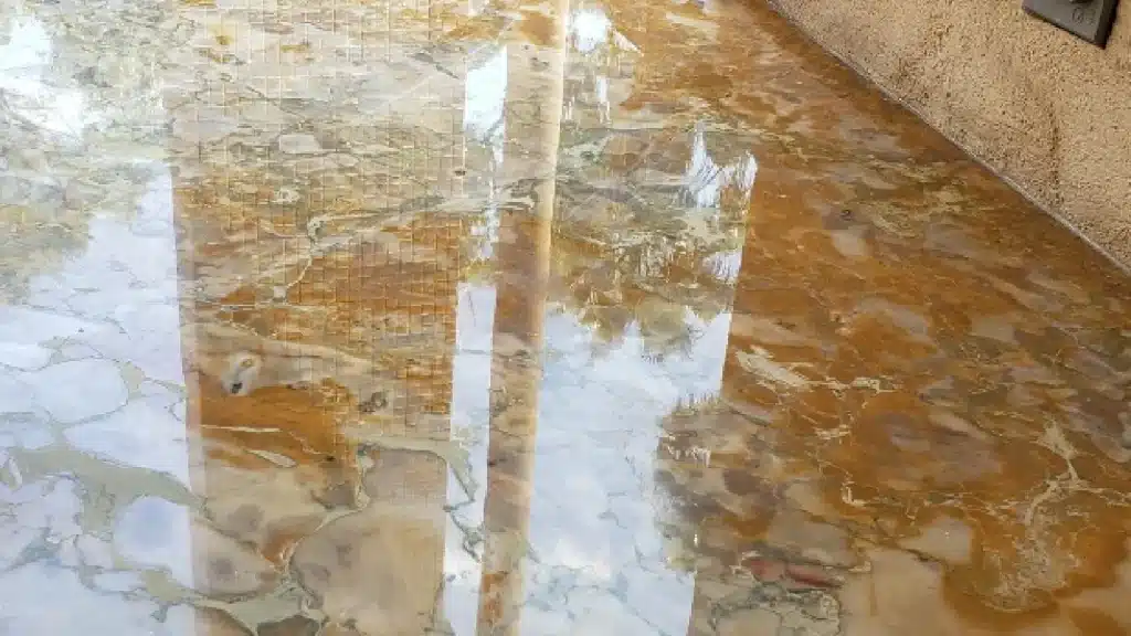 Onyx Marble Countertop Before and After – Memorial TX - After