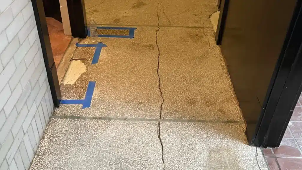 Terrazzo Floor Restoration Downtown Houston TX - Before