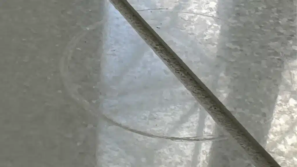 White Thassos Marble Floor Before and After – Houston TX - Before