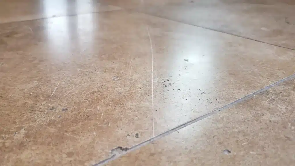 Travertine Floor Before and After – Houston TX - Before